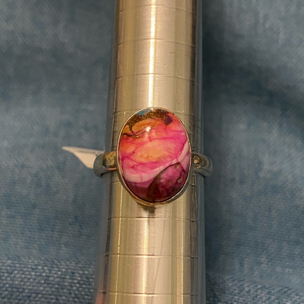 Rhodonite Sterling Silver Ring